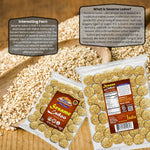 Fourteen ounce resealable bag of Rani Brand authentic jaggery sesame candy.