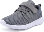 TOEDNNQI kids lightweight strap sneakers front view running shoes
