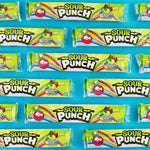 Authentic USA-imported Sour Punch straws packaging showing nutrition facts.