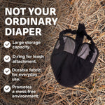 Hen Holster bird diaper metal D ring leash attachment point