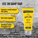 Water-resistant test demonstration of Got2b styling spiking glue