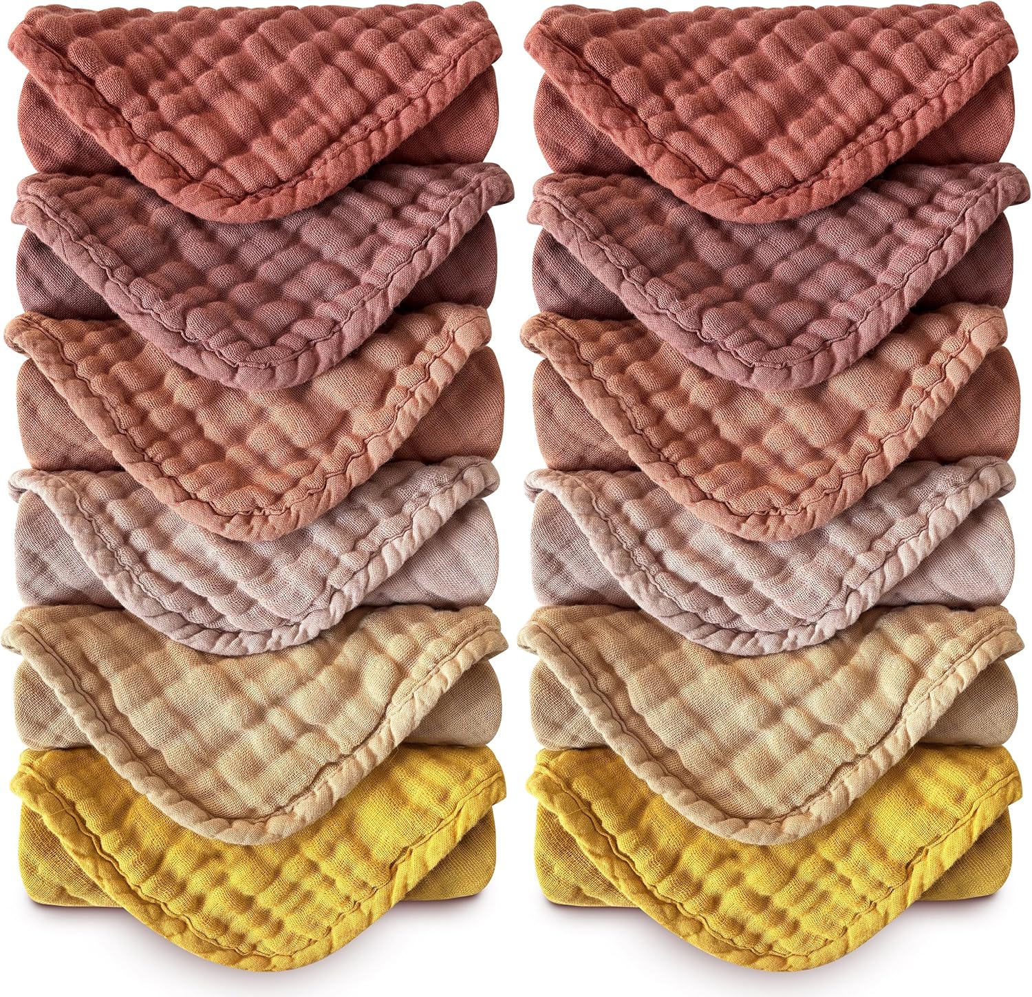 Moon Park baby washcloths 12 pack front view