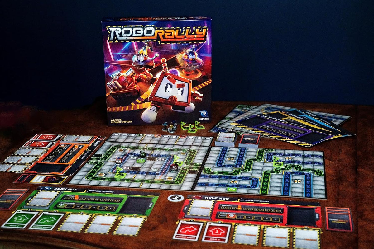 Renegade Game Studios Robo Rally double-sided factory game board layout