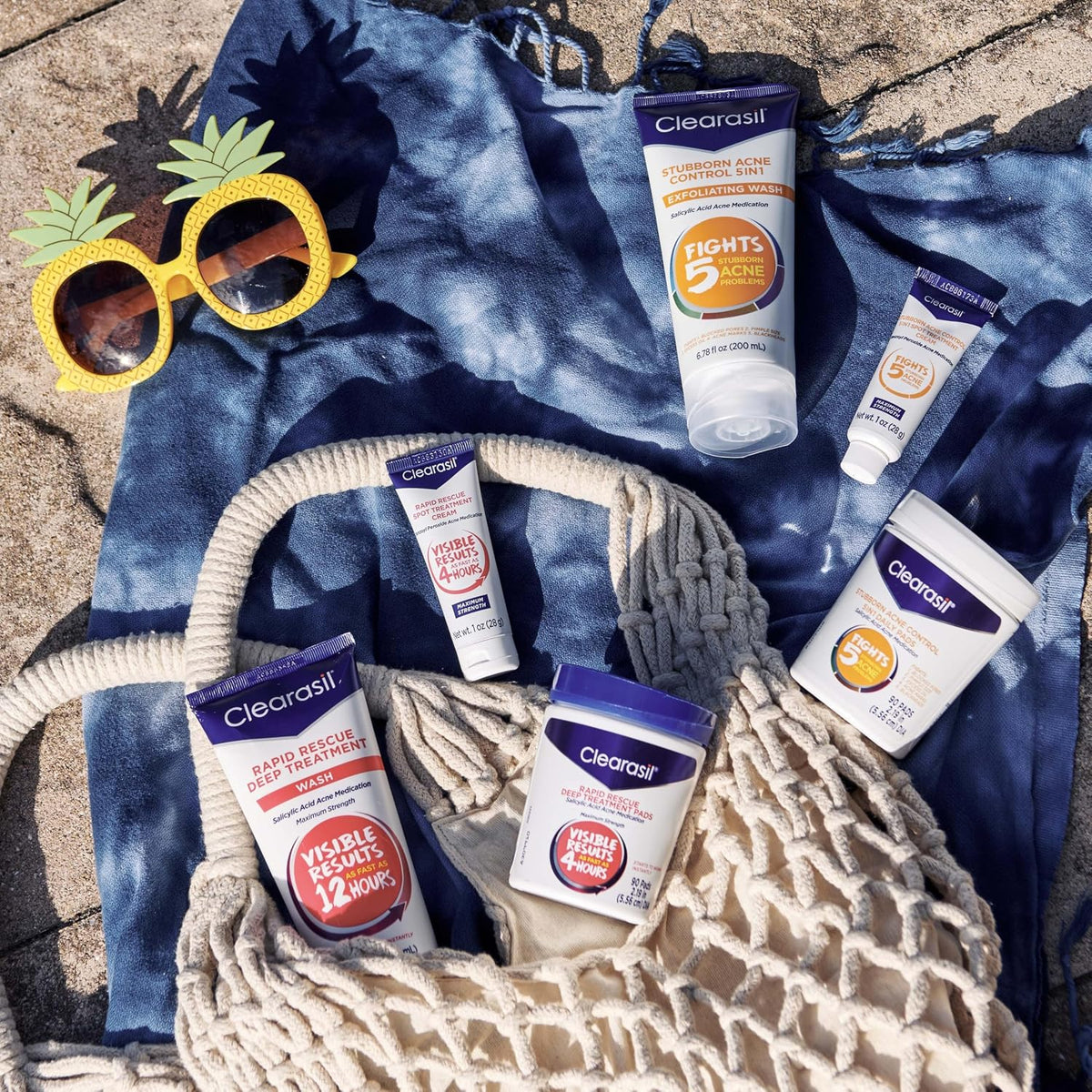 Clearasil imported USA skincare product lifestyle display