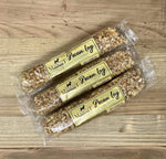 Authentic Georgia pecan nougat rolls in seasonal gift ready presentation bag
