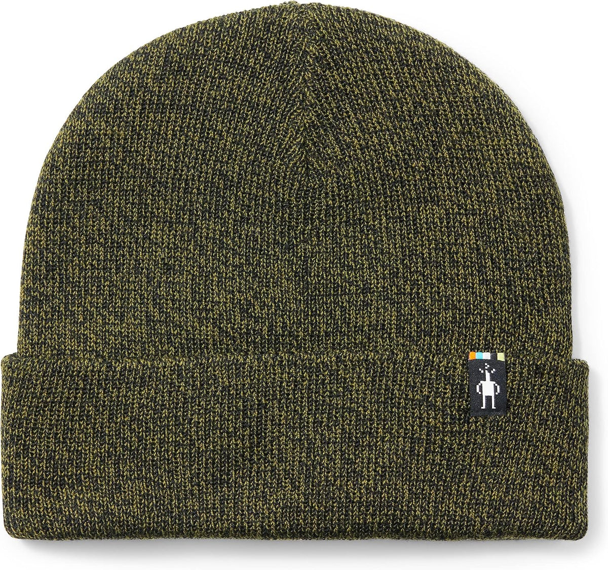 Smartwool winter beanie fold-over cuff and brand logo detail