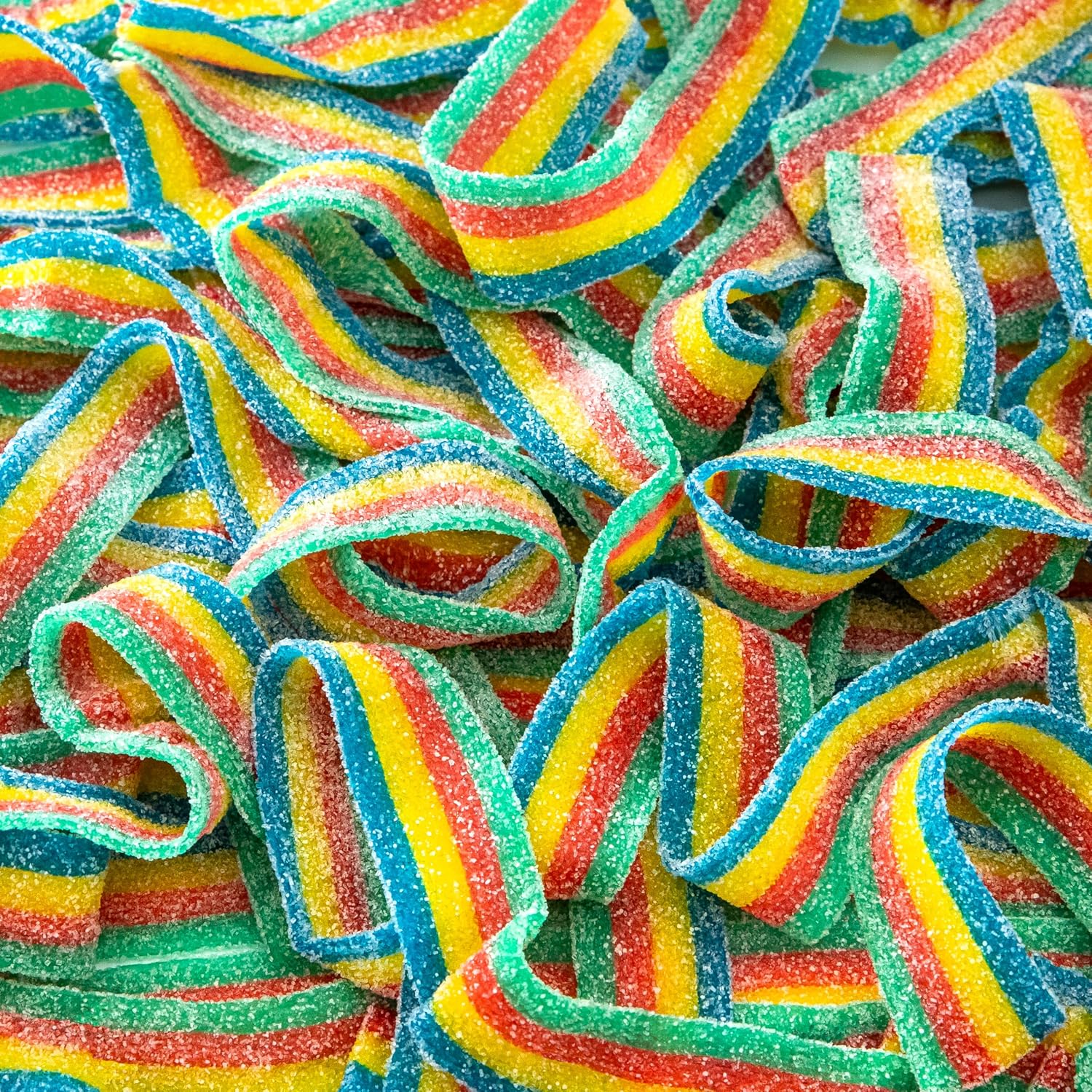 SourZap Sour Belts Gummy Candy 8-Ounce Pack front view packaging.