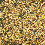 Close up of Kaytee All American bird seed blend texture