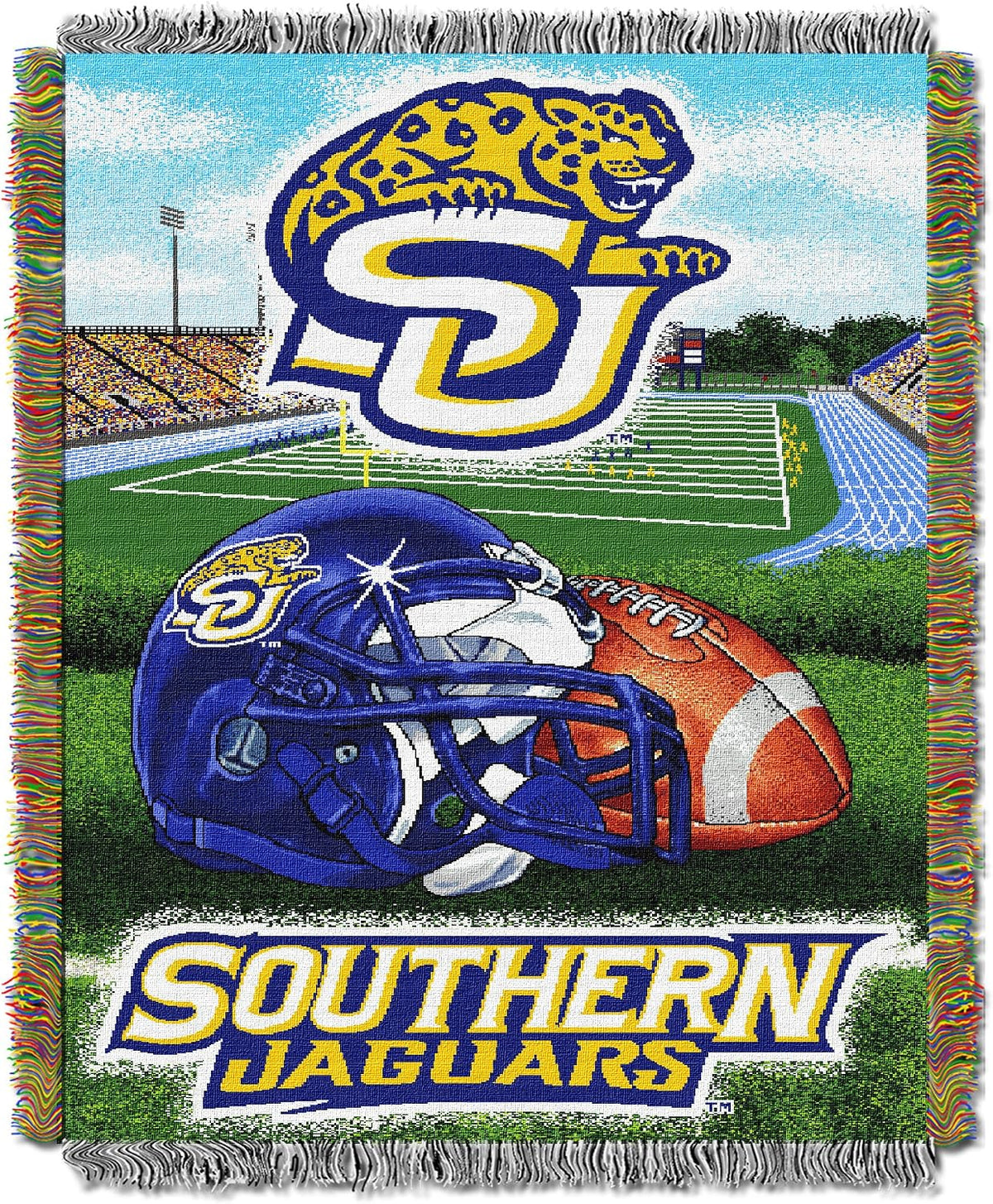 Officially Licensed NCAA "Home Field Advantage" Woven Tapestry Throw Blanket, 48" x 60", Multi Color - Image 13