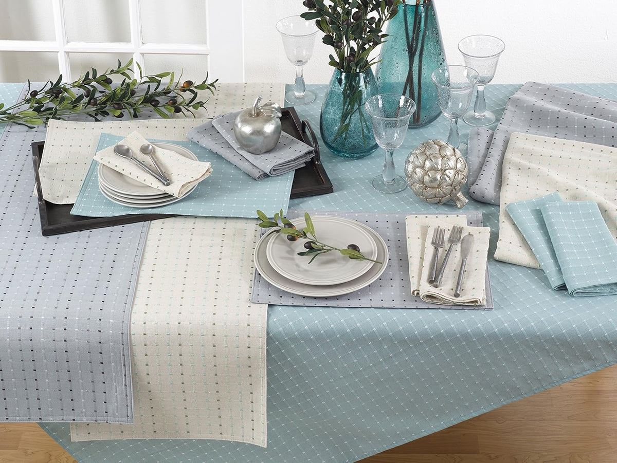 Saro Lifestyle table napkins displayed in a dining setting