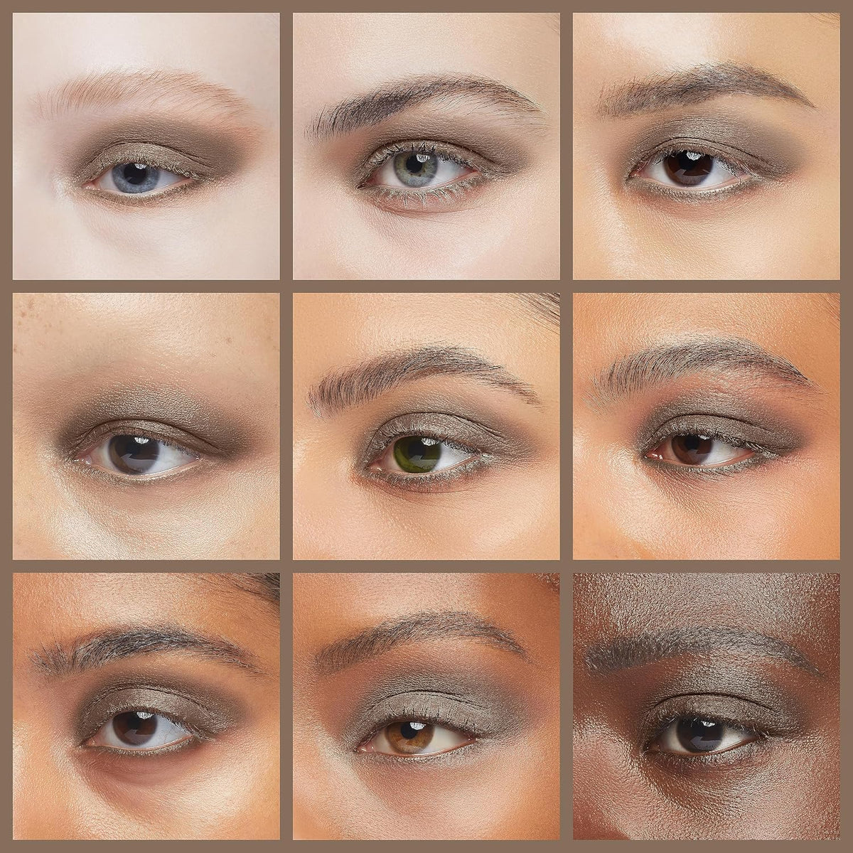 Close up of Made For Mocha brown eyeshadow powder texture