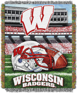Northwest NCAA blanket fabric texture and material closeup
