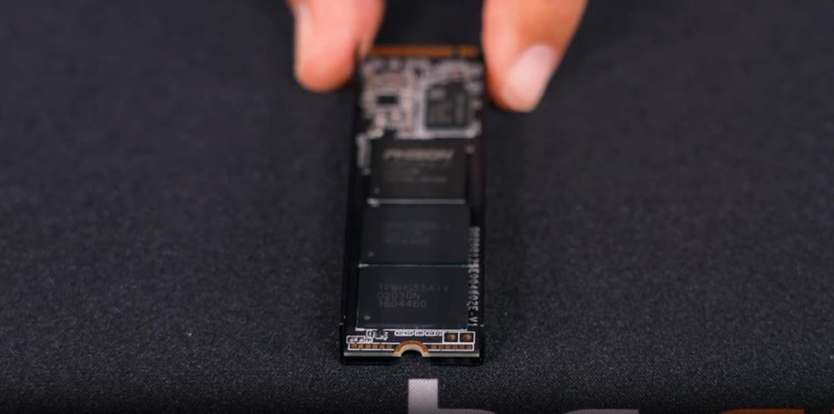 be quiet! MC1 heatsink installed on an M.2 2280 storage module