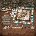 Late For The Sky Hunting-Opoly Board Game card deck and accessories