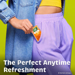 Side profile of the resealable zipper mechanism designed to keep individual pieces fresh.