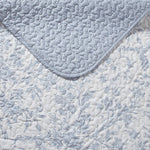 Laura Ashley floral print quilt close up fabric texture