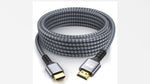 Durable 18Gbps high speed cord for projectors and smart televisions.