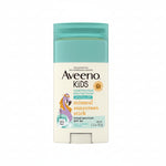 Aveeno Kids Mineral Sunscreen Stick SPF 50 front view showing authentic imported packaging for kids sun protection