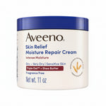 Aveeno Skin Relief Intense Moisture Repair Body Cream front view jar for dry skin