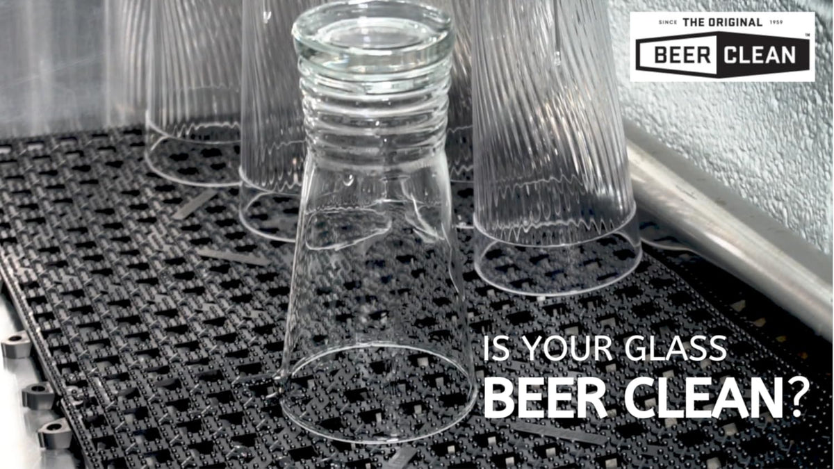 Beer clean glass test result with sparkling residue free finish