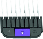 Snap on pet clipper guide comb compatible with professional detachable blades.