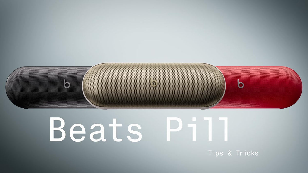 Beats Pill packaging and included accessories