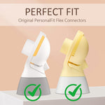 PumpMom Replacement Silicone Membranes Compatible With Medela PersonalFit Flex Connectors Pump In Style MaxFlow Swing Maxi Freestyle Flex BPA Free 2 Pack