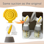 PumpMom Replacement Silicone Membranes Compatible With Medela PersonalFit Flex Connectors Pump In Style MaxFlow Swing Maxi Freestyle Flex BPA Free 2 Pack