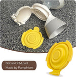 PumpMom Replacement Silicone Membranes Compatible With Medela PersonalFit Flex Connectors Pump In Style MaxFlow Swing Maxi Freestyle Flex BPA Free 2 Pack