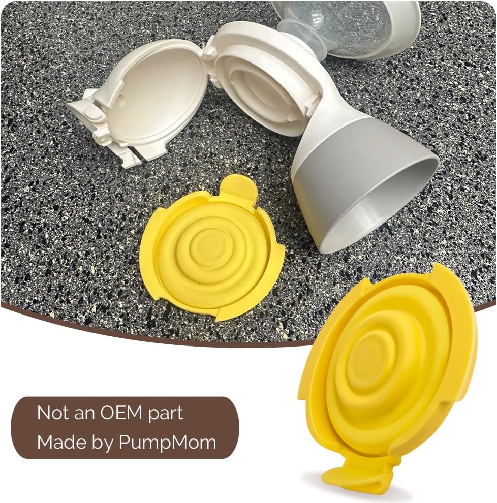 PumpMom Replacement Silicone Membranes Compatible With Medela PersonalFit Flex Connectors Pump In Style MaxFlow Swing Maxi Freestyle Flex BPA Free 2 Pack
