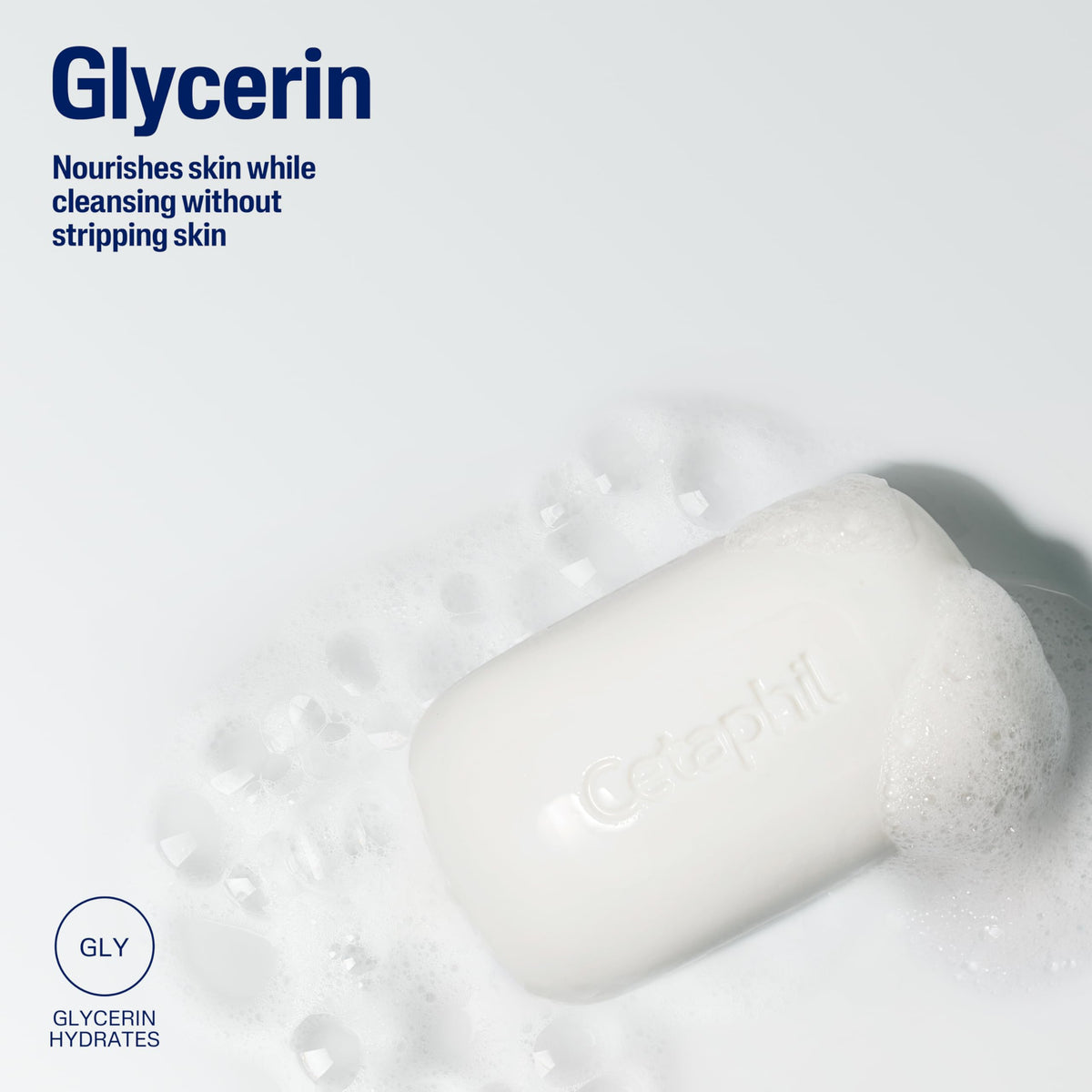 Cetaphil Gentle Cleansing Bar with glycerin - nourishes skin while cleansing without stripping