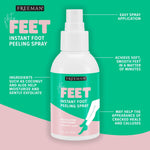 Freeman exfoliating foot spray 4 fluid ounces bottle back view