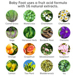 Deep exfoliation foot mask with 16 natural botanical extracts