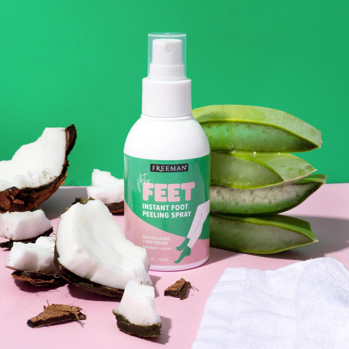 Freeman foot care peeling spray product texture preview