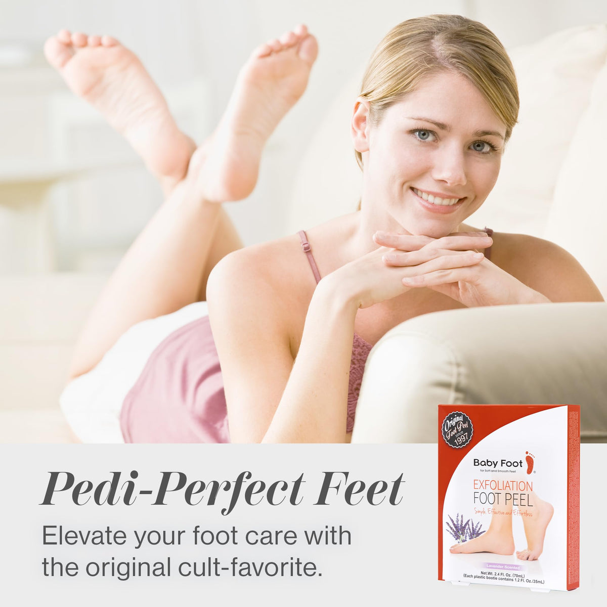 Before and after results of Japanese foot peeling treatment