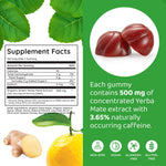 Yuzu and ginger flavored yerba mate herbal supplement bag