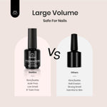 Professional grade non toxic clear gel polish bottles for nail art designs