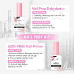 Makartt nail prep liquid bottles on white background