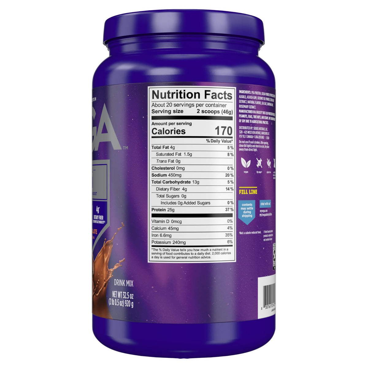 Gluten free dairy free chocolate protein shake for muscle and energy