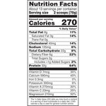 Muscle Milk Vanilla Crème 1.93 pounds canister showing nutritional facts and NSF certification