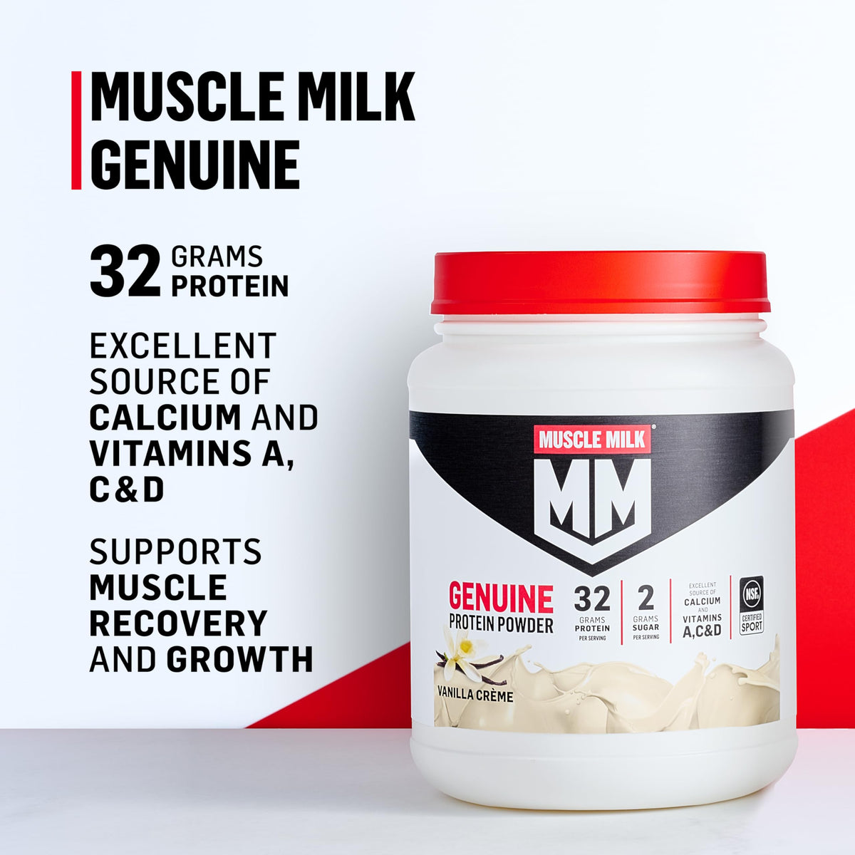 Authentic imported Muscle Milk Vanilla Crème protein powder for Indian fitness enthusiasts
