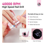 Handheld view of Saviland pink electric nail drill pen