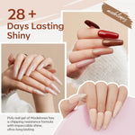 Modelones poly gel colors showing nude and red shades