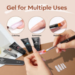 Modelones salon quality poly nail extension gel tubes