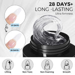 Clear solid builder gel for professional nail art
