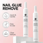 Two bottles of nail glue remover for acrylic nails