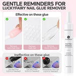 Using cuticle pusher with nail glue remover