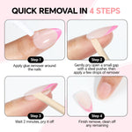 Travel size nail glue remover bottles 12ml