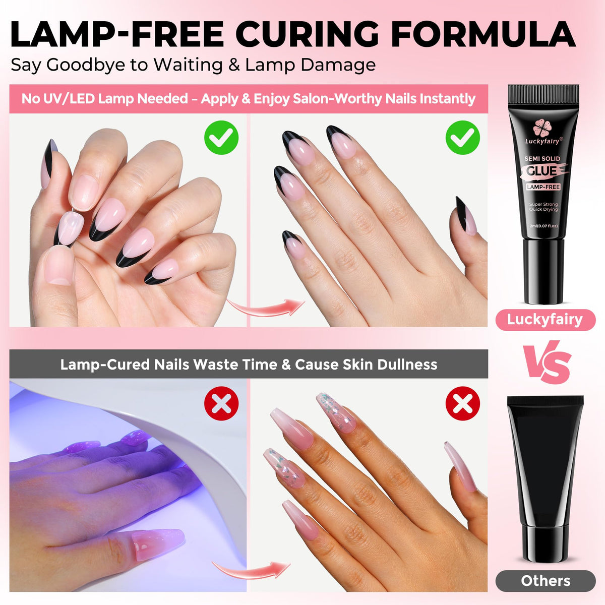 Curvlife nail glue set for professional nail art results