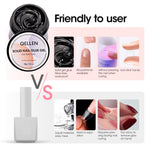 Gellen nail glue putty texture demonstration